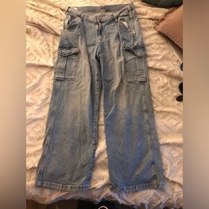 GAP Casual Blue Cargo Jeans Size 14